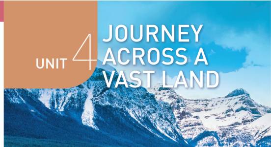 人教版英语选修第二册 unit 4 JOURNEY ACROSS A VAST LAND