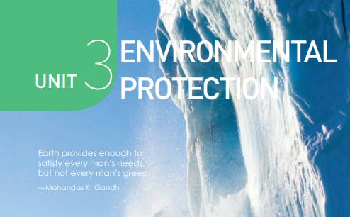 人教版英语选修第三册 unit 3 ENVIRONMENTAL PROTECTION