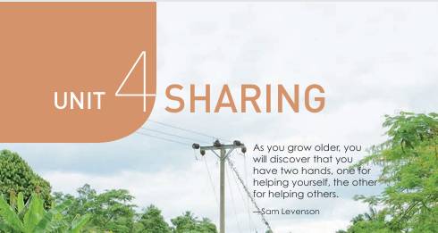 人教版英语选修第四册 Unit 4 SHARING